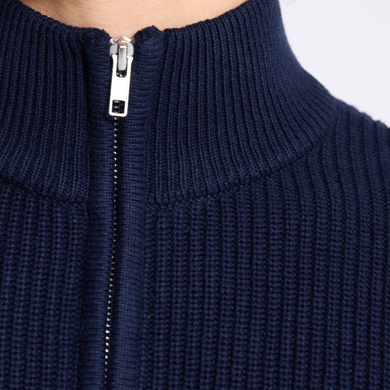 Half-zip knit sweater "Frans"